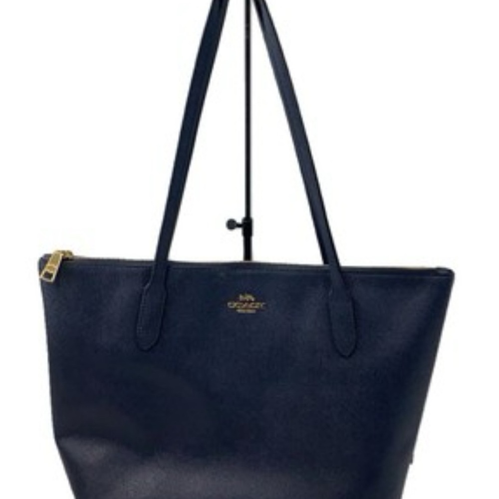 COACH Tote bag leather NVY solid